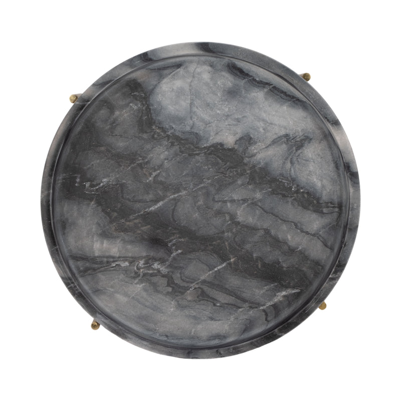 15 Oxford Large Marble Tray, Gray