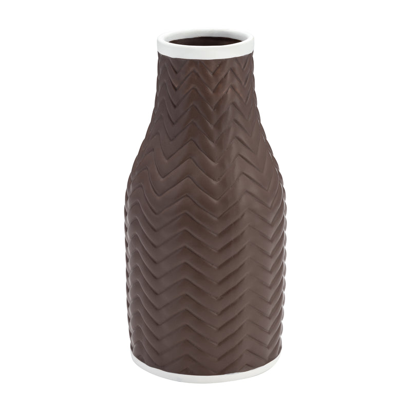 10 CHEVRON VASE, JAVA