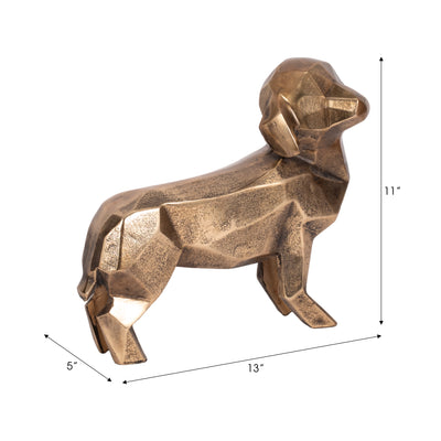 13 Alona Geometric Dog, Gold