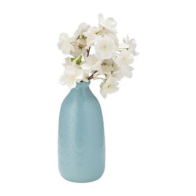 CER, 9 CIRCLES VASE, AQUA HAZE