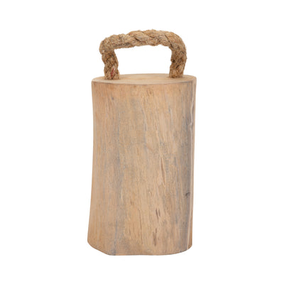 Wood, 10 Door Stopper W/ Handle, Natural