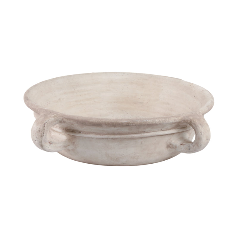 18 Bowl With Handles, Antique White