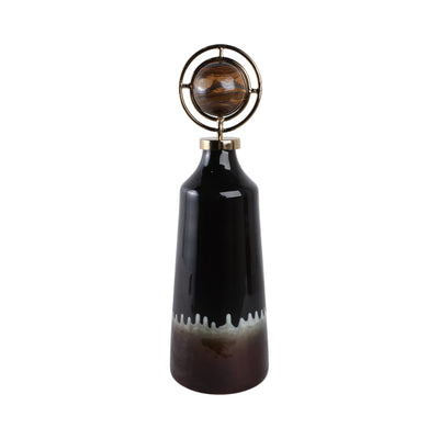 20 Oscar Small Tiger's Eye Stone And Metal Bottle