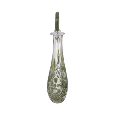 20 Curran Art Glass Bottle, Green