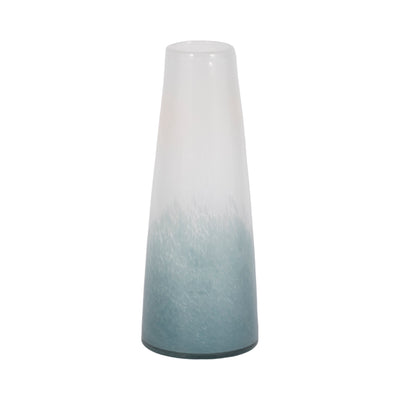 11 Light Blue Waters Vase, Blue/white