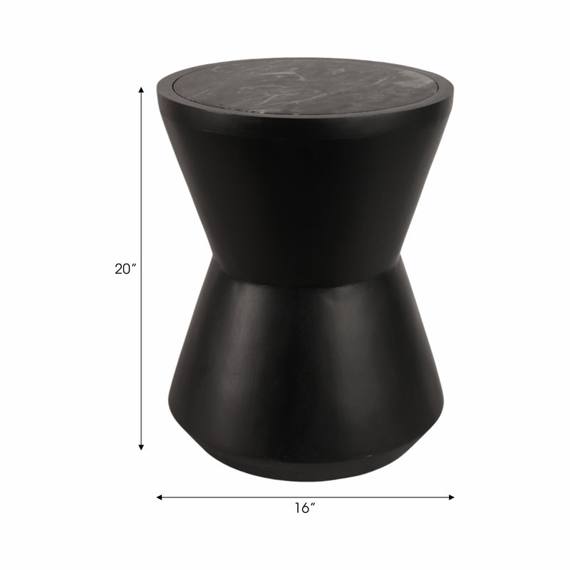 20 Crestly Black Side Table