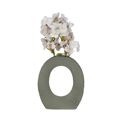 10 Textured Open Cut-out With Vase Opening, Sage