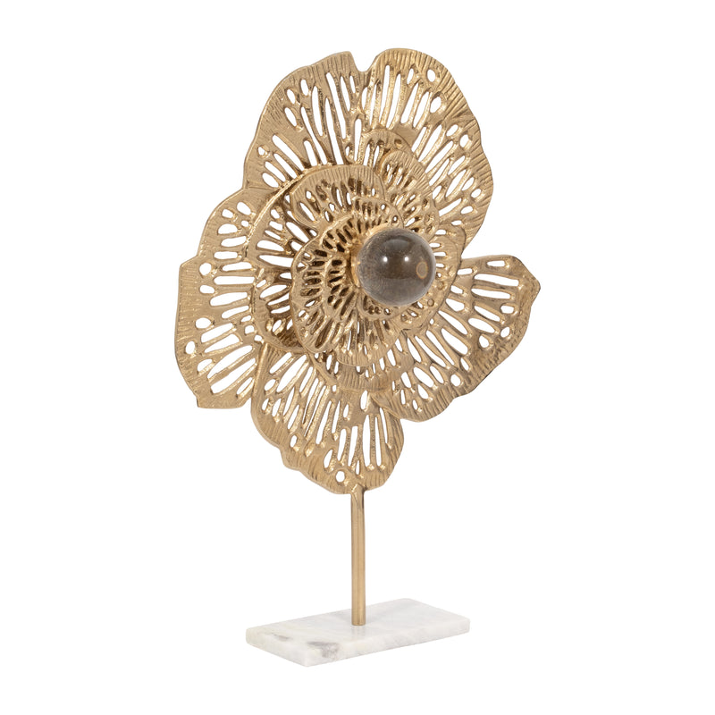 23 Salma Large Gold Flower Statuary