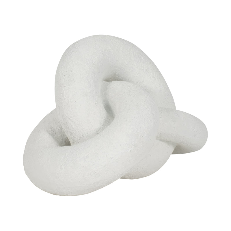 9 Resin Knot Decor Rough Finish, White