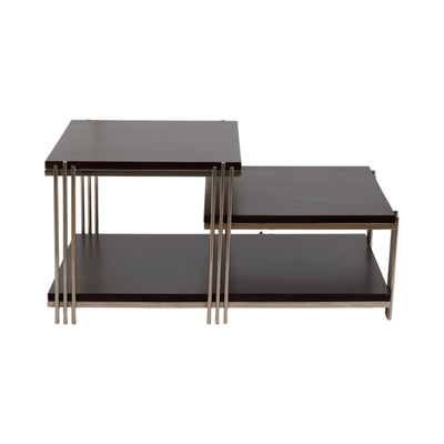 Metal/wood, 42 Three Tier Coffee Table