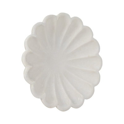 8 Hadara Marble Flower Tray, Tan