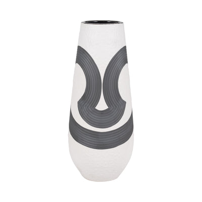 17 Noir Vase, Black/white