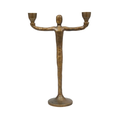 METAL, 15 2 TAPER CANDELABRA, GOLD