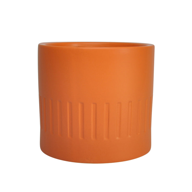 Ec 12 Planter W/ Ridges, Terracotta