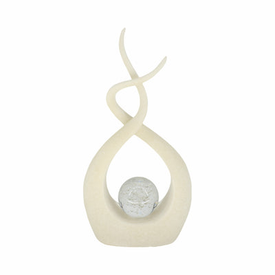 12 Laxmi White Quartz Resin Statuary With Crystal