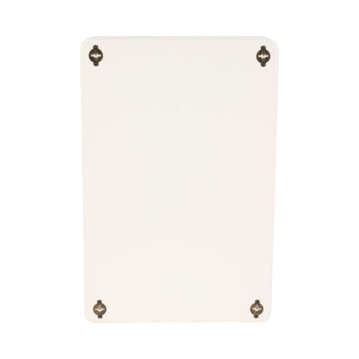 24 Rectangle Rough Finish Wall Shelf, White