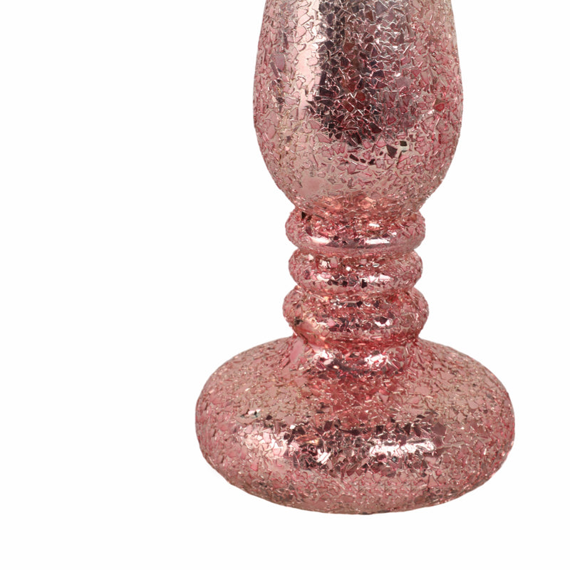 15 Blush Crackled Candle Holder