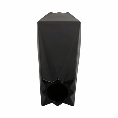 26 Bonney Medium Black Cer Vase