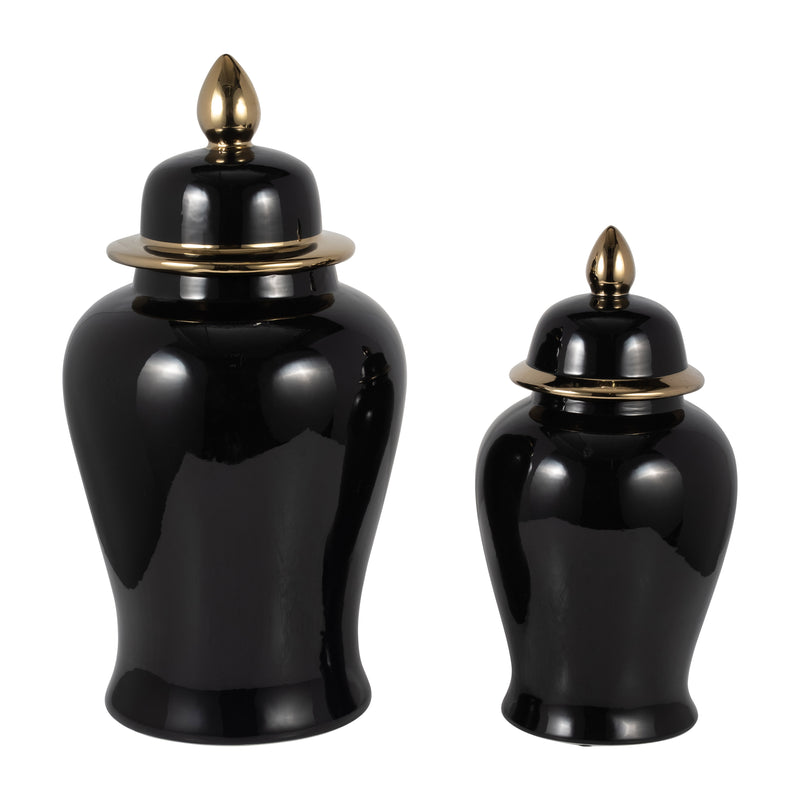 CER, 18 TEMPLE JAR, BLACK/GOLD