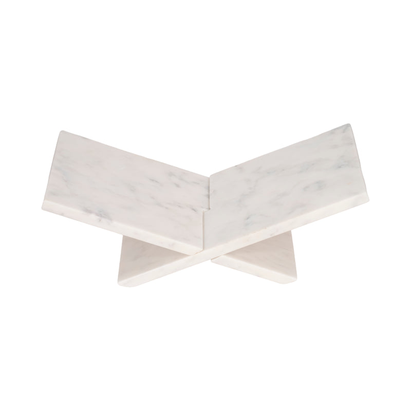 18 Marble Bookstand, White