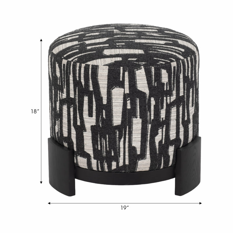 19 Laurent Ottoman Stool, Multi