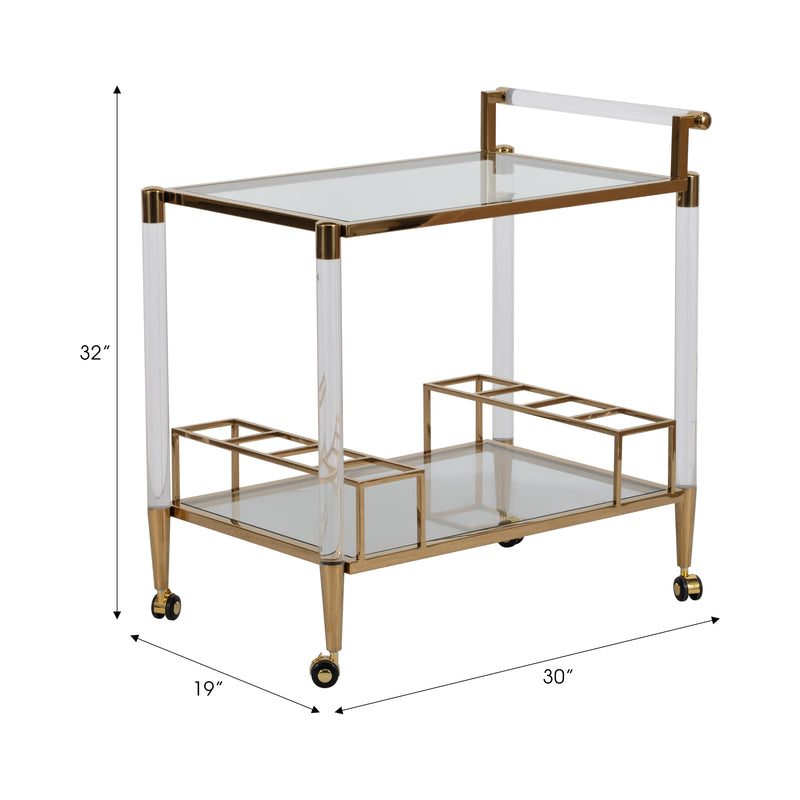 32 Lushley Acrylic Drink Cart