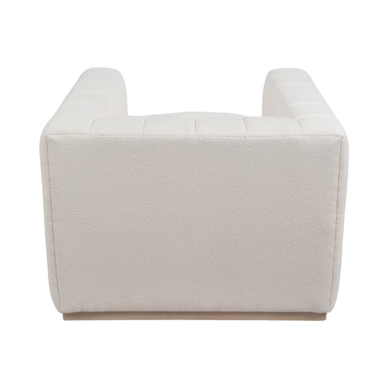 40 Andreeva Tufted Accent Chair, Ivory