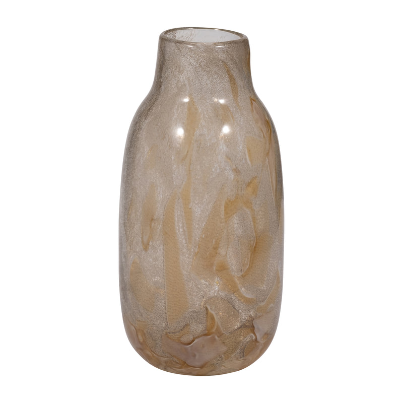 13 FOLEY SMALL NATURAL GLASS VASE