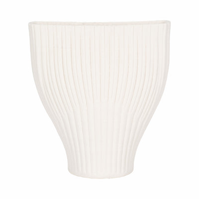 9 BELLO 3D PRINTED VASE, IVORY/BEIGE