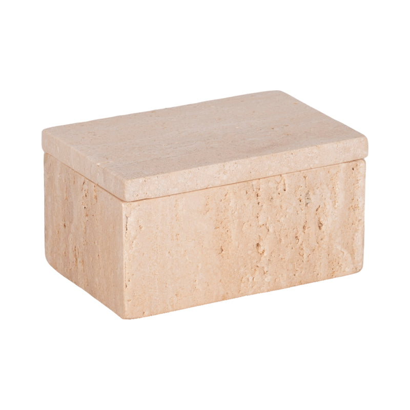 6 Travertine Box, Tan