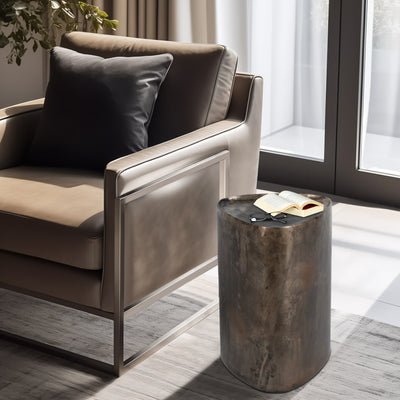 19 Dennis Metal Accent Table, Bronze