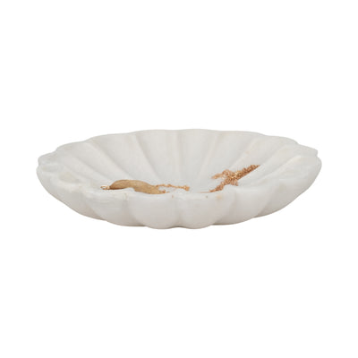 8 Hadara Marble Flower Tray, Tan