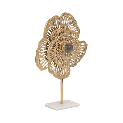 20 Salma Small Gold Flower Statuary