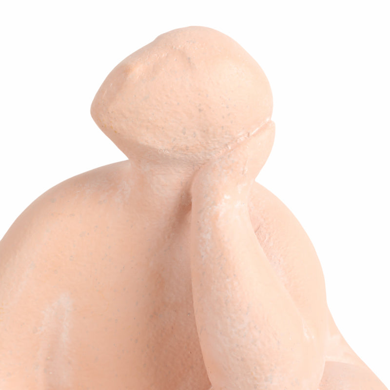 9 Curvy Sitting Figure, Terracotta