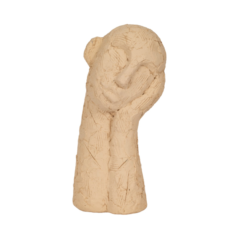 11 Resting Head On Hand Figure, Tan