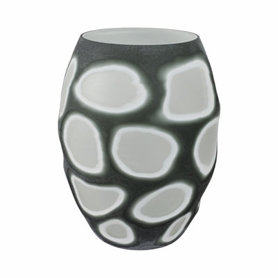 12 Havre Large Grey Glass Vase