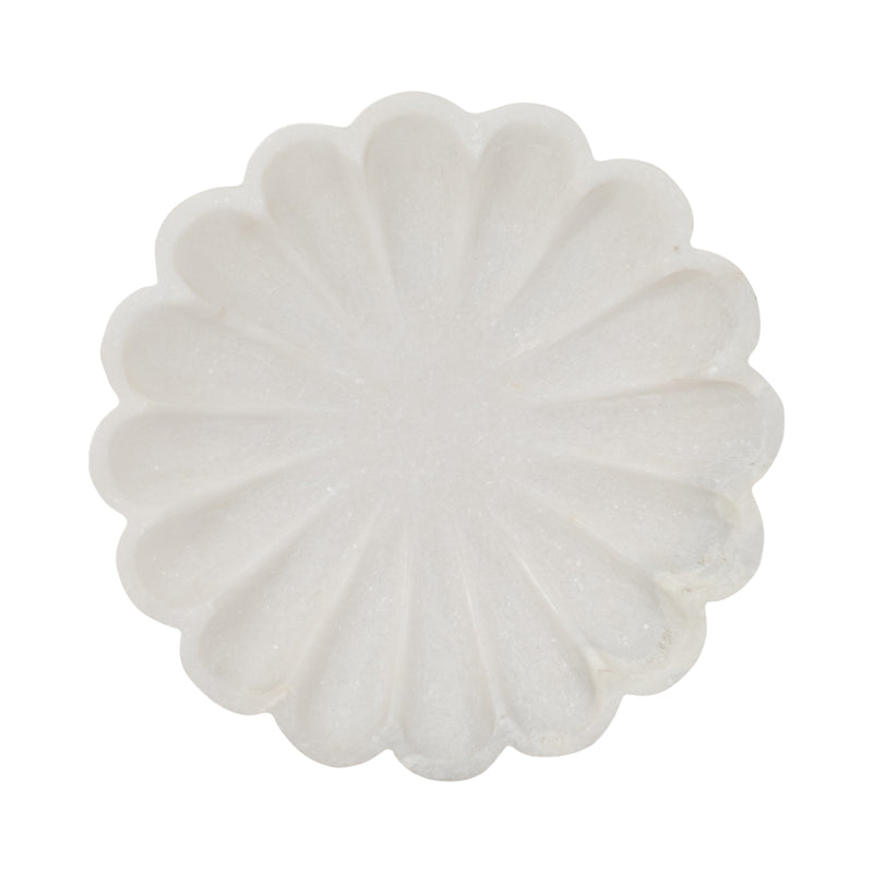 8 Hadara Marble Flower Tray, Tan