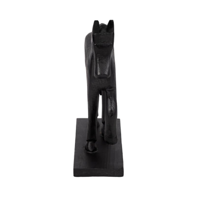 13 Galloping Horse On Base, Black