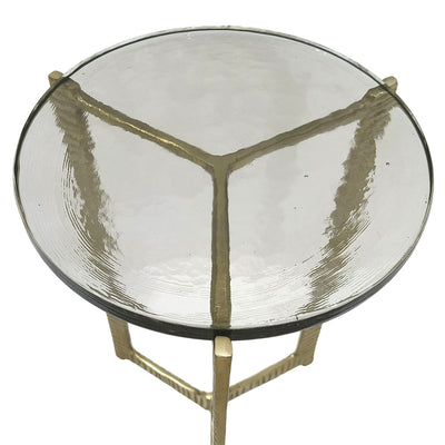 22 Bennington Tall Recycled Glass Accent Table