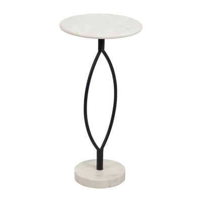 METAL, 24 LOOPHOLE TABLE MARBLE BASE, BLACK