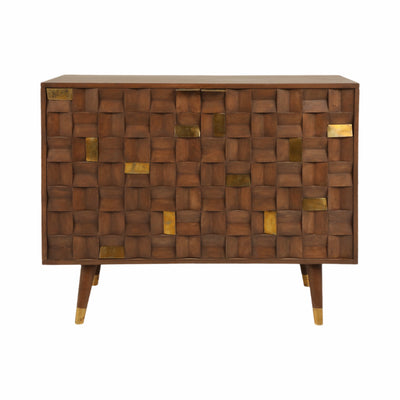 39 Amelia Wood Chest, Brown