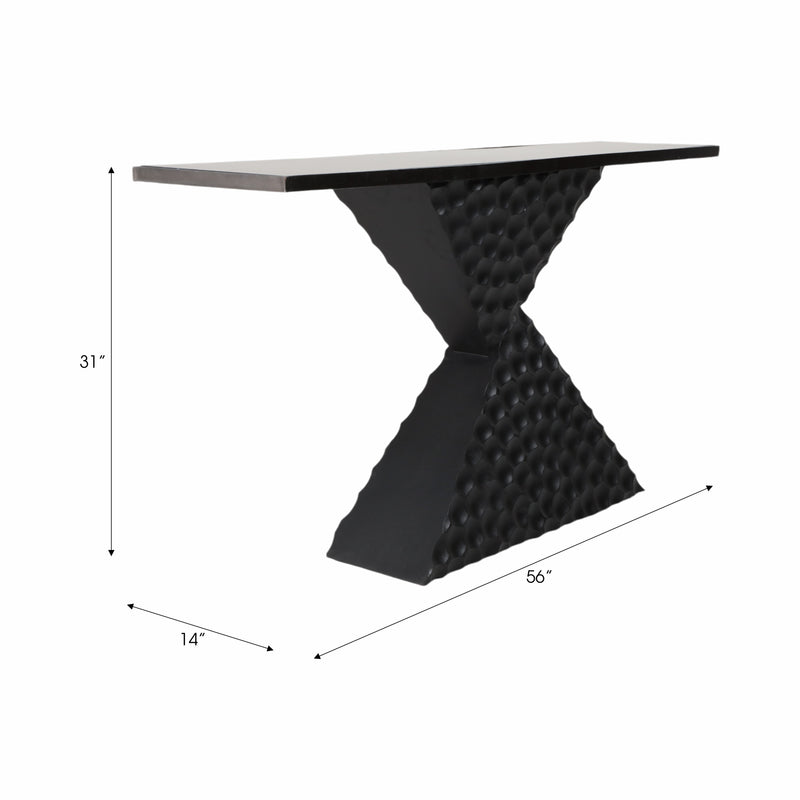 56 Liana Black Console Table, Kd