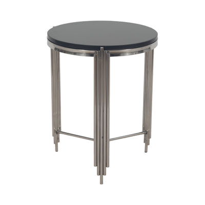 23 Aldine Stainless Steel Accent Table