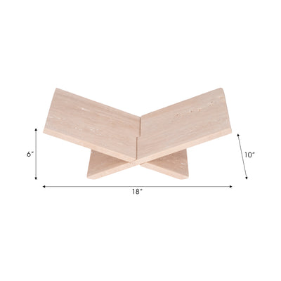 18 Travertine Bookstand, Tan