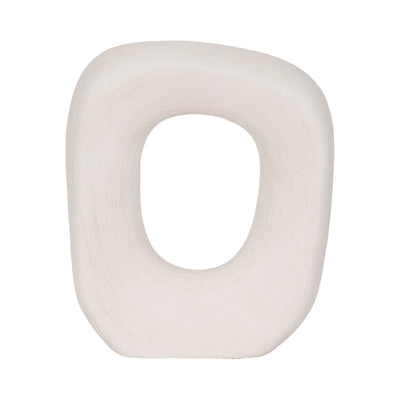 10 Short Rough Open Cut-out Object, White