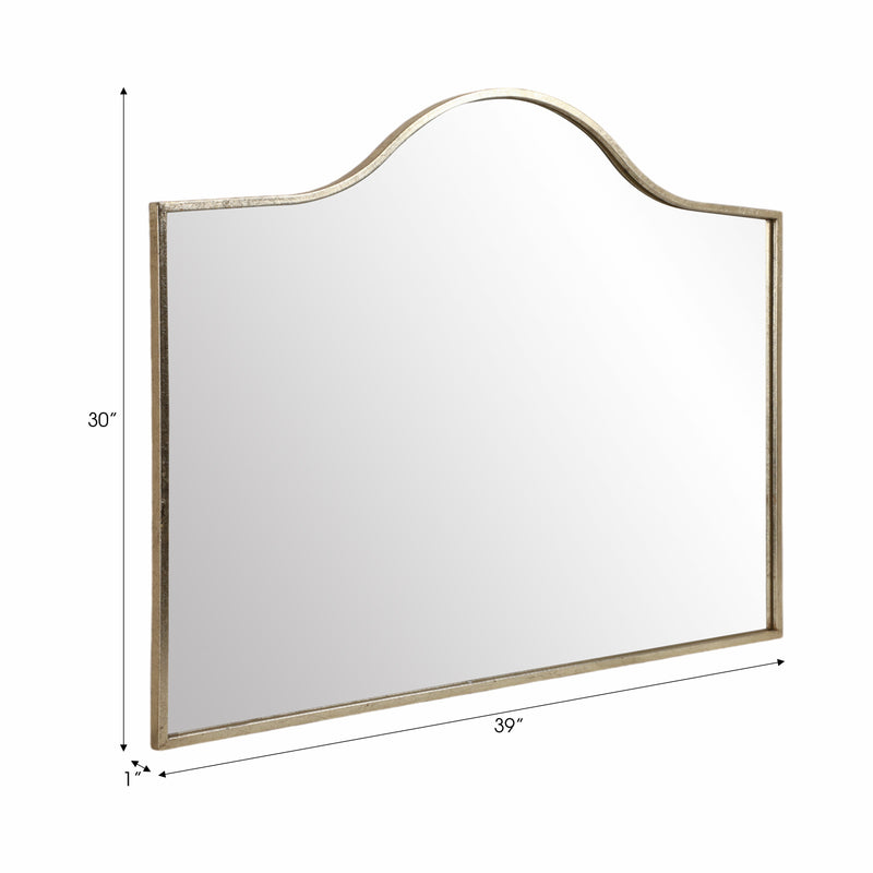 METAL, 39X30 ARCH MIRROR, GOLD