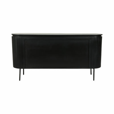 60x31 Ribbed Cabinet, Black