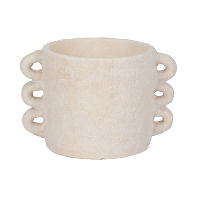 8 Arch Handle Planter, White