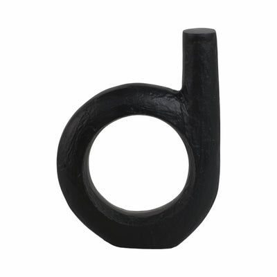 Metal, 12 Looped Sculpture, Black