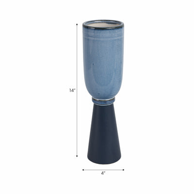 14 Marion Medium Blue Vase